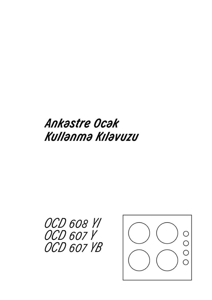 Image de la première page du manuel de l'appareil OCD 607 Y