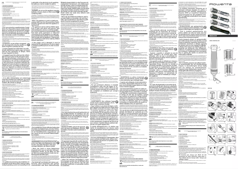 Page 1 de la notice Manuel utilisateur Rowenta Brush Activ Premium Care CF9540