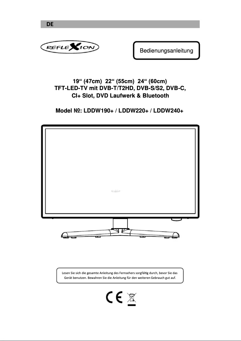 Page n°1 - Manuel utilisateur Reflexion LDDW220+
