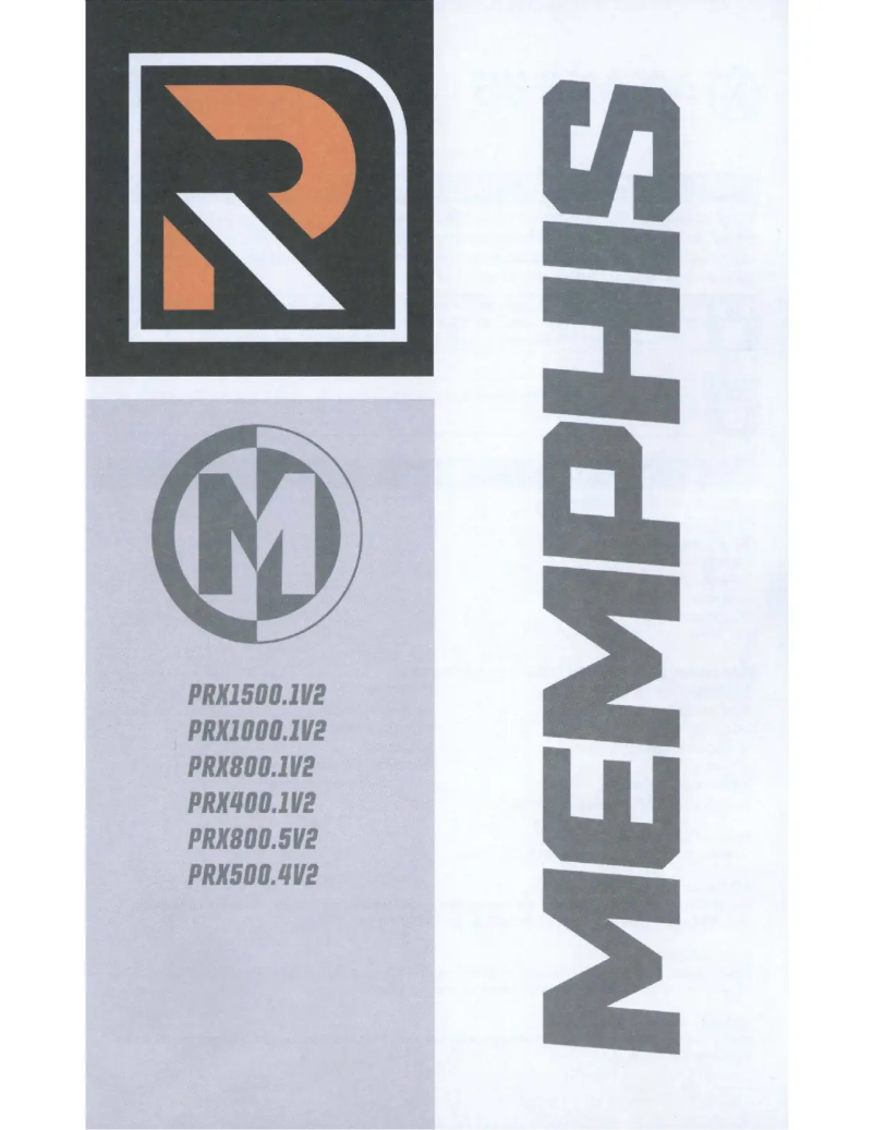 Page n°1 - Manuel utilisateur Memphis Audio PRX500.4V2