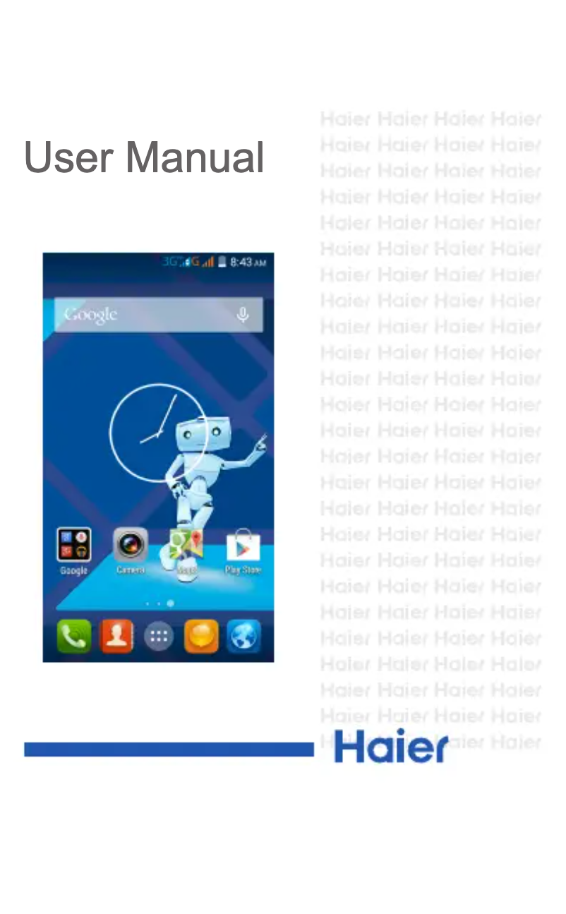 Page 1 de la notice Manuel utilisateur Haier Voyage G30