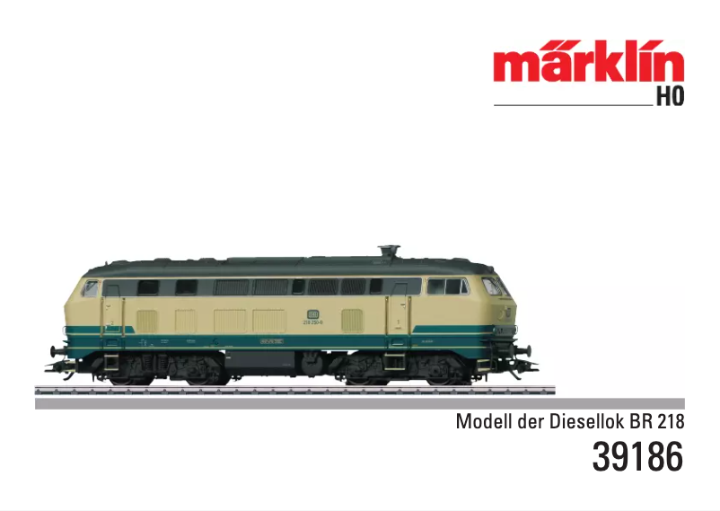Page 1 de la notice Manuel utilisateur Märklin 39186