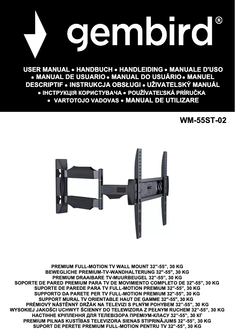 Image de la première page du manuel de l'appareil WM-55ST-02