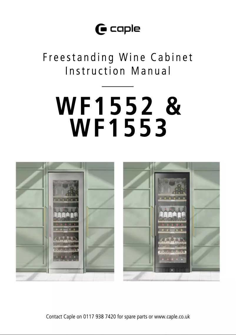 Image de la première page du manuel de l'appareil WF1553