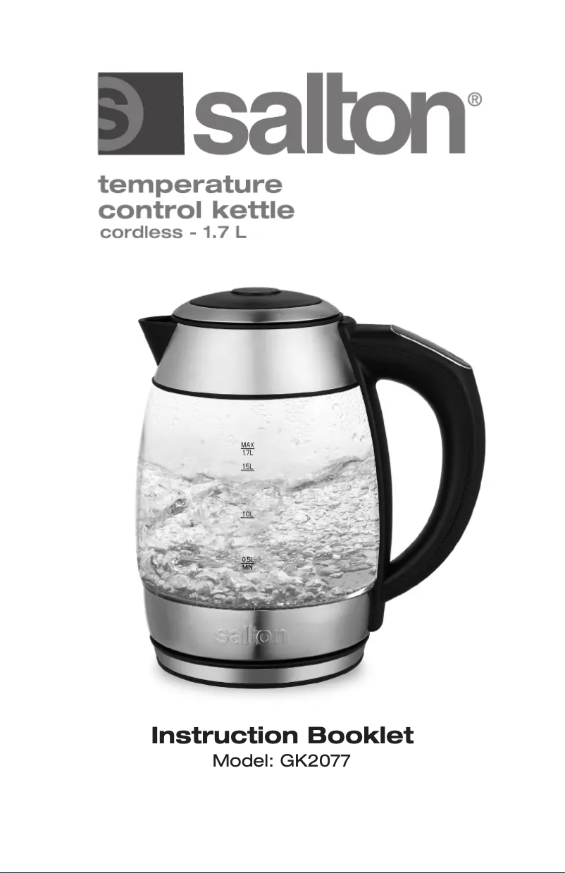 Página 1 del manual Manual de usuario Salton GK2077