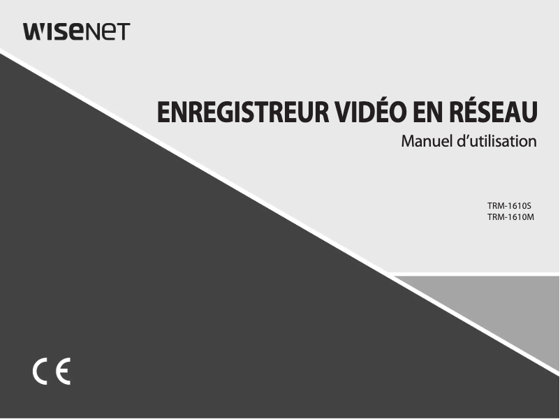 Page n°1 - Manuel utilisateur Hanwha TRM-1610S