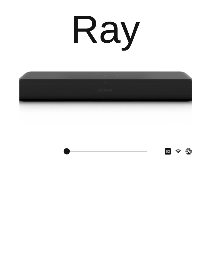 Page n°1 - Manuel utilisateur Sonos Ray