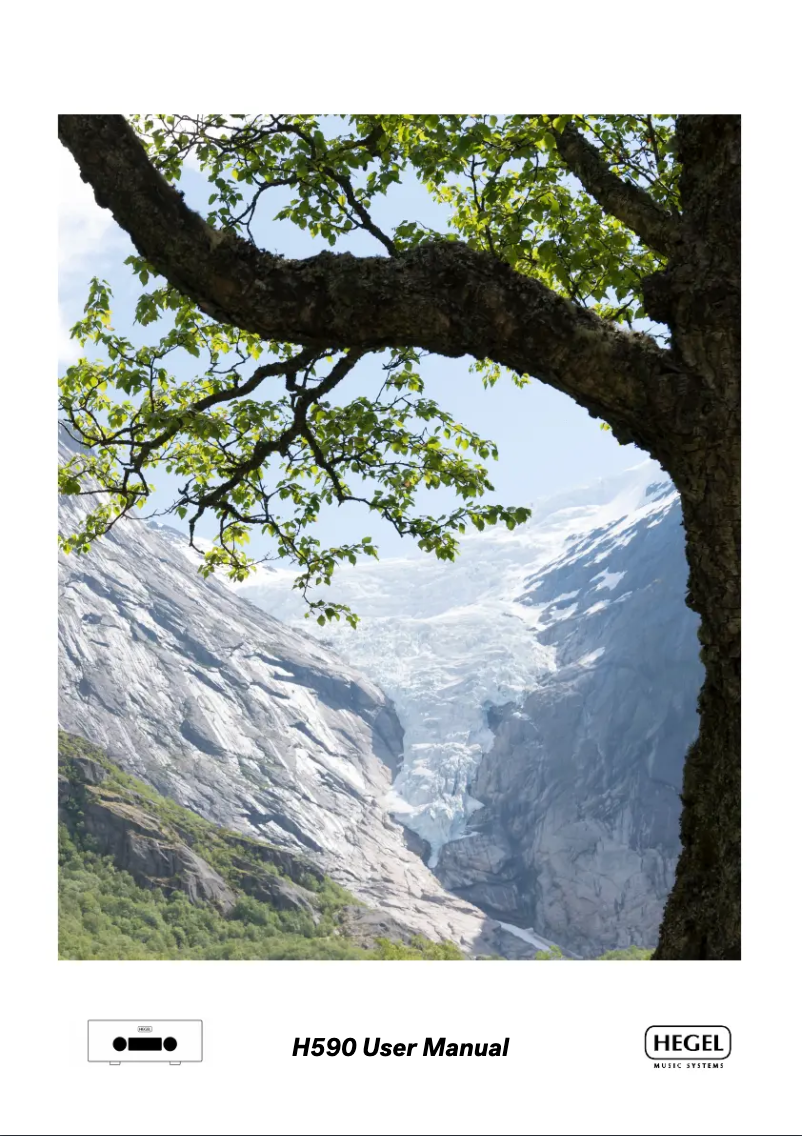 Page 1 of the manual User Manual Hegel H590