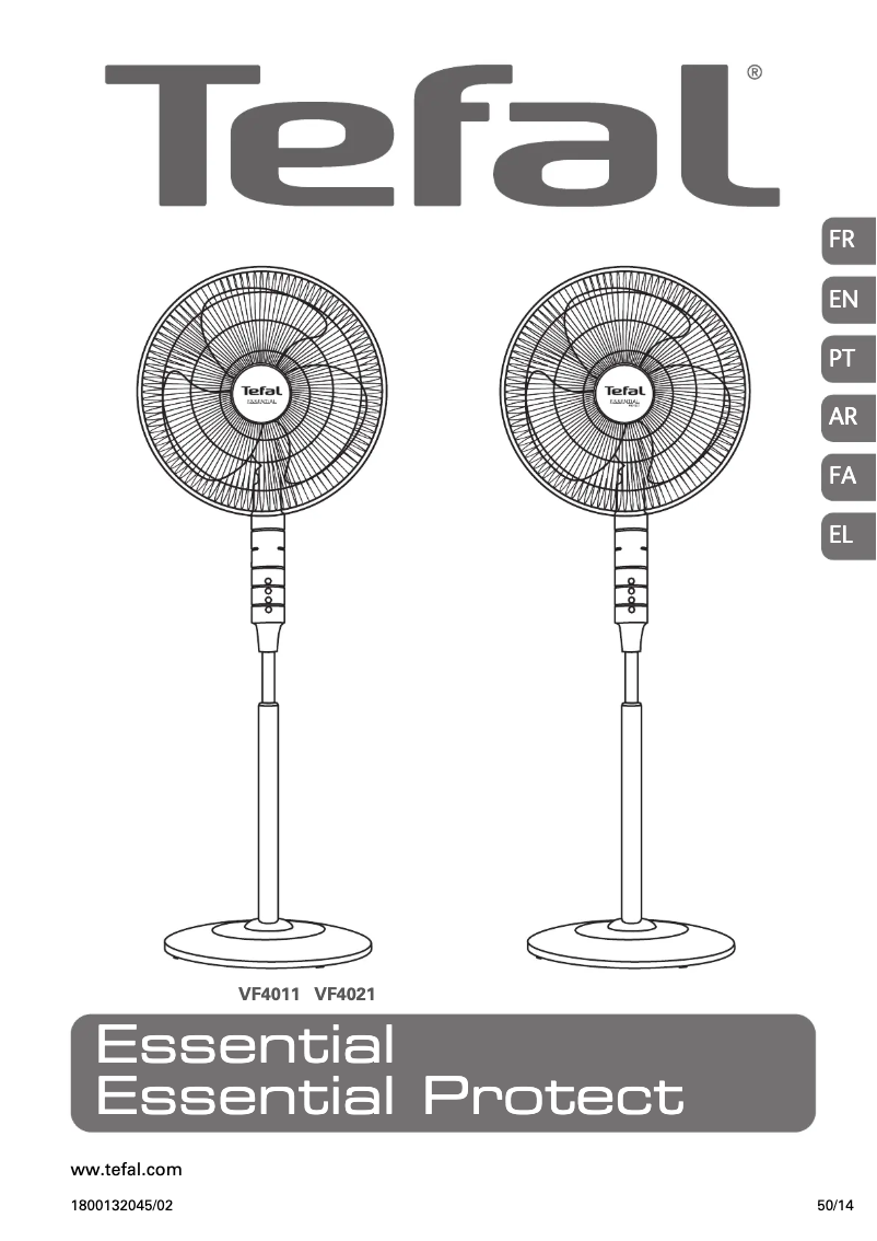 Page 1 de la notice Manuel utilisateur Tefal Essential Protect VF4021