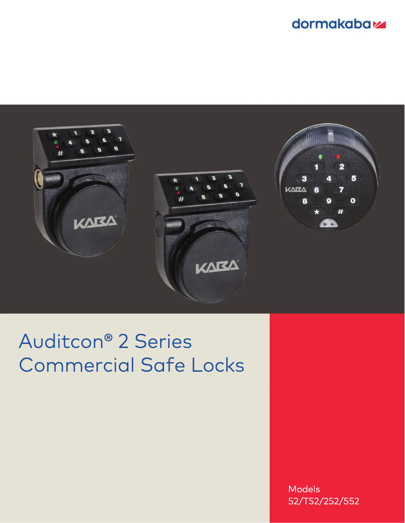 Image de la première page du manuel de l'appareil Auditcon 52