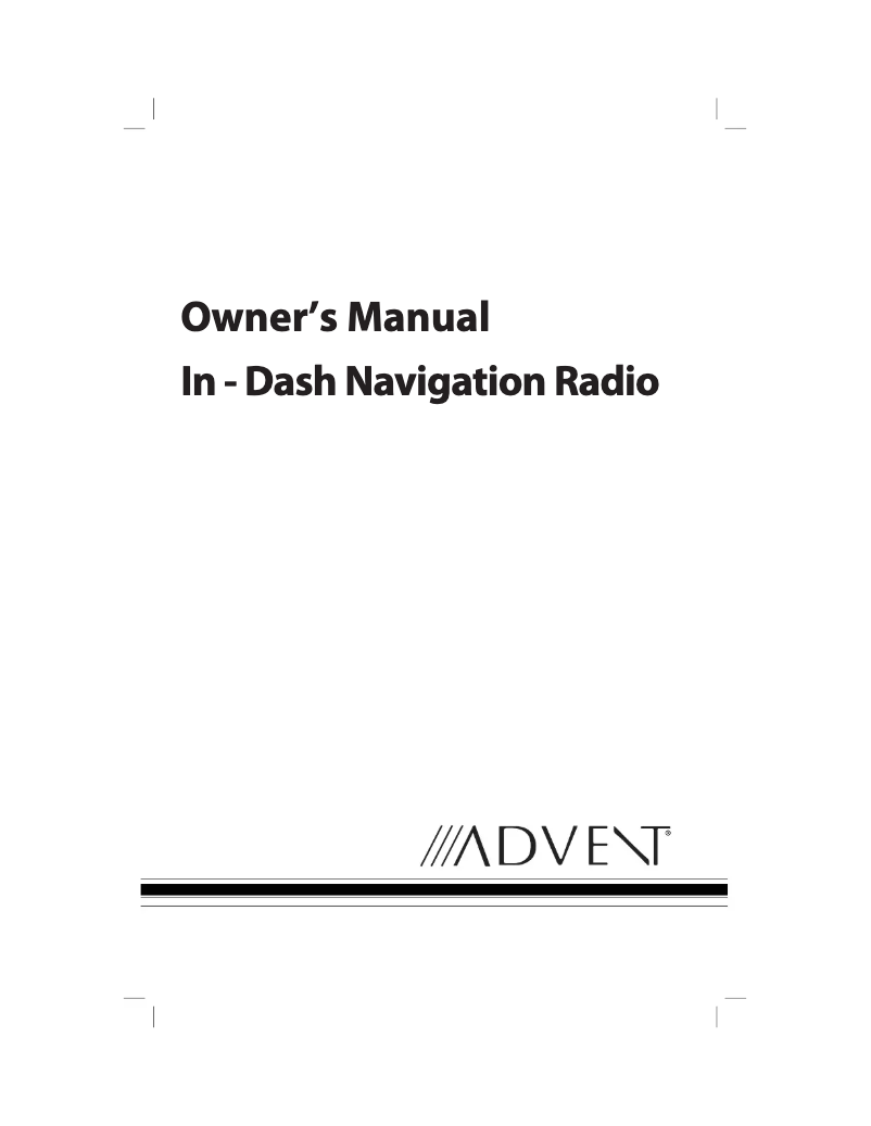 Page n°1 - Manuel utilisateur Advent OGM1