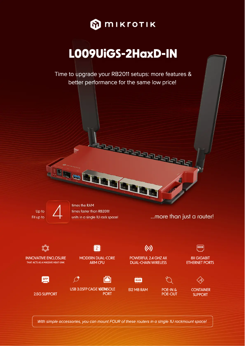 Page n°1 - Brochure Mikrotik L009UiGS-2HaxD-IN