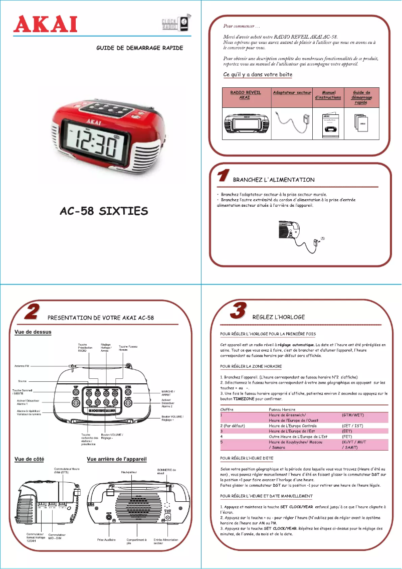 Imagen de la primera página del manual del dispositivo AC-58