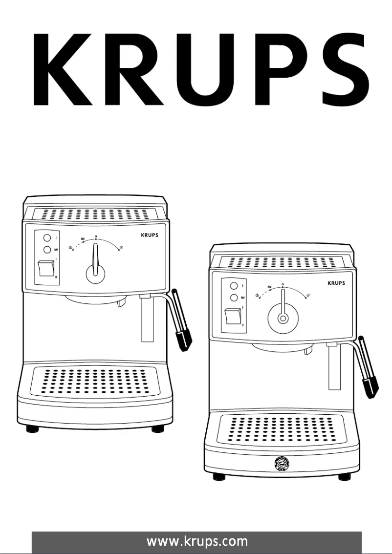 Page 1 de la notice Manuel utilisateur Krups Novo Premium FNC 354