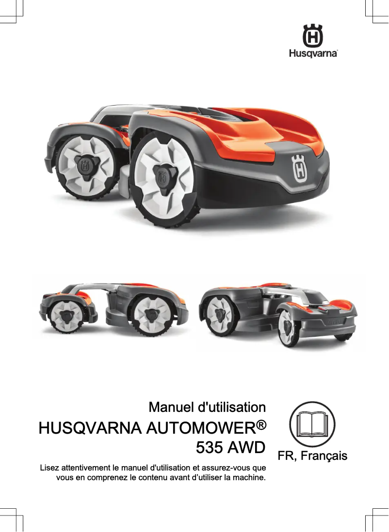 Page n°1 - Manuel utilisateur Husqvarna Automower 535 AWD