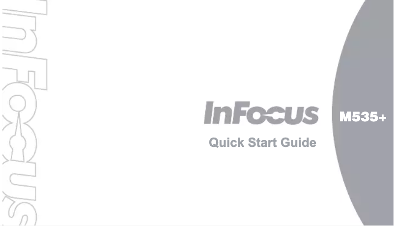 Page n°1 - Manuel utilisateur InFocus M535+