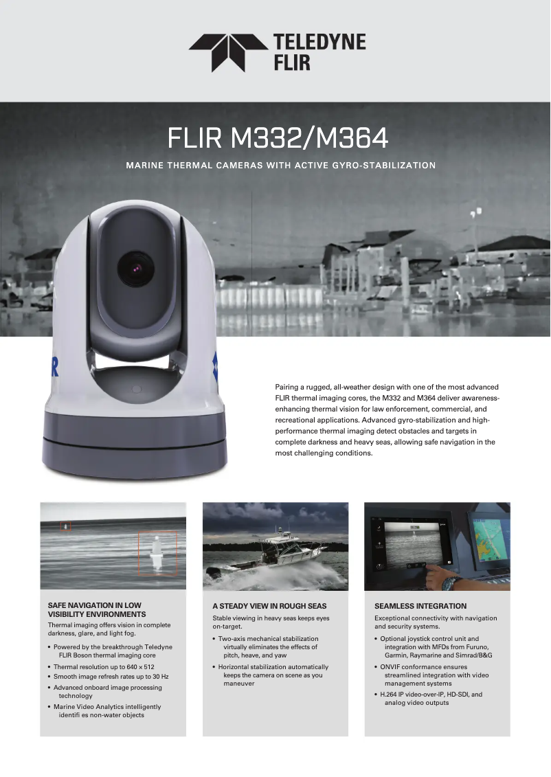 Page 1 de la notice Fiche technique FLIR M364