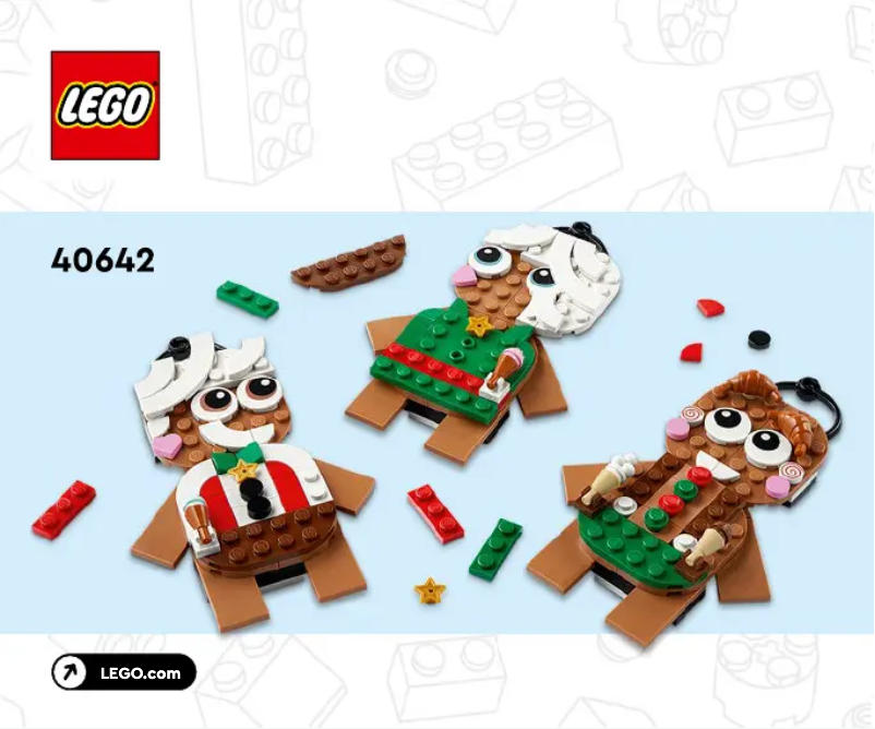 Page 1 de la notice Manuel utilisateur Lego Gingerbread Ornaments 40642