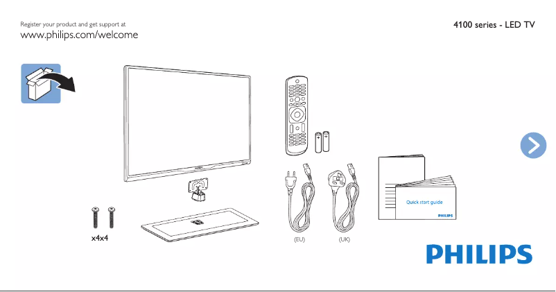 Imagen de la primera página del manual del dispositivo 47PFT4109