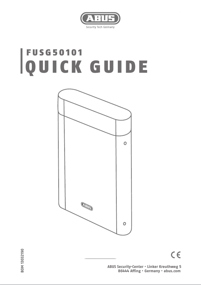 Page 1 de la notice Manuel utilisateur Abus ACTP00005