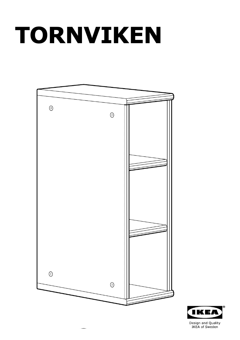 Imagen de la primera página del manual del dispositivo TORNVIKEN (20x37x60)