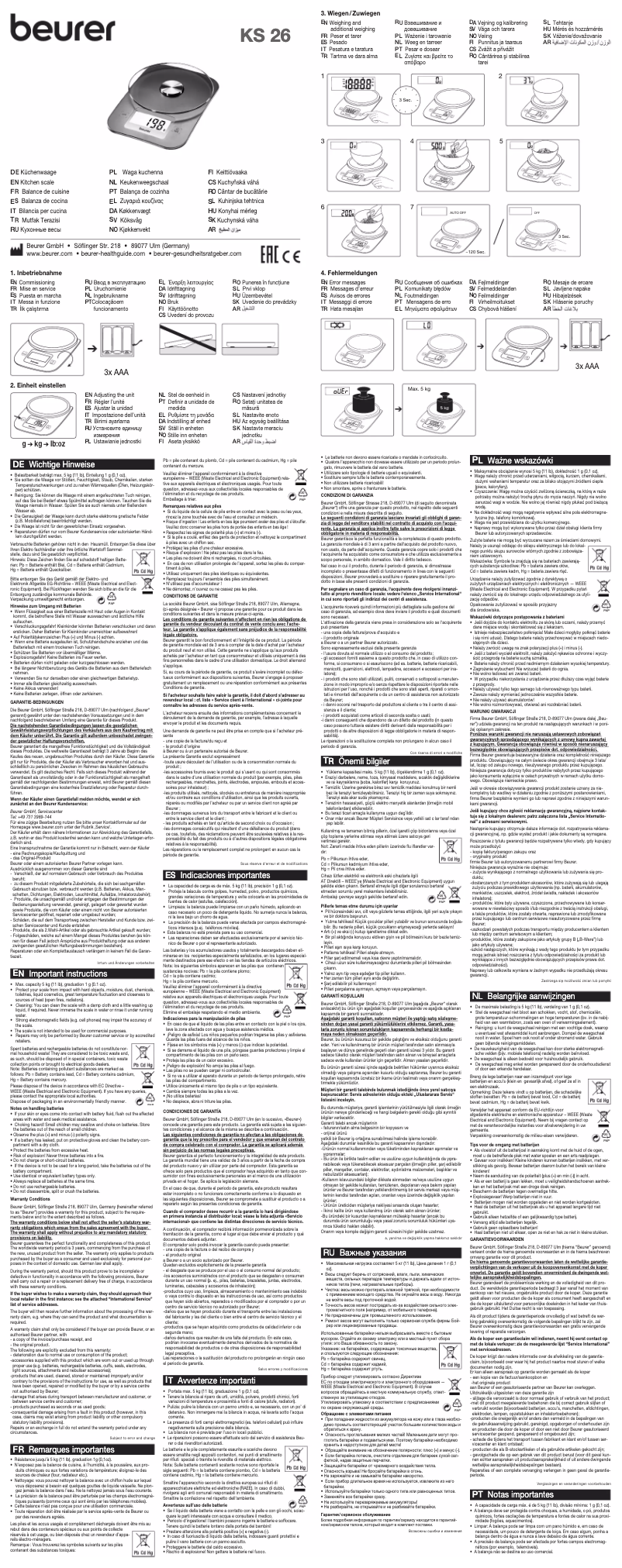 Image de la première page du manuel de l'appareil KS 26