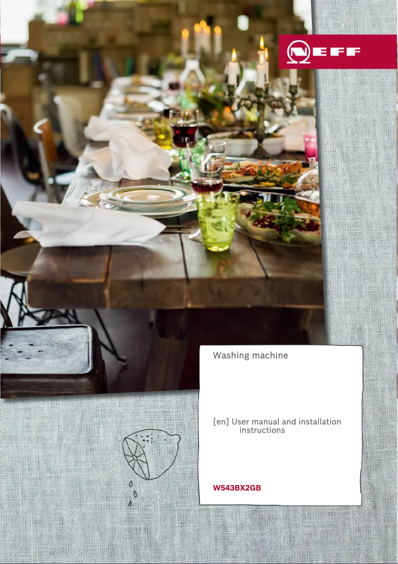 Page n°1 - Manuel utilisateur Neff W543BX2GB