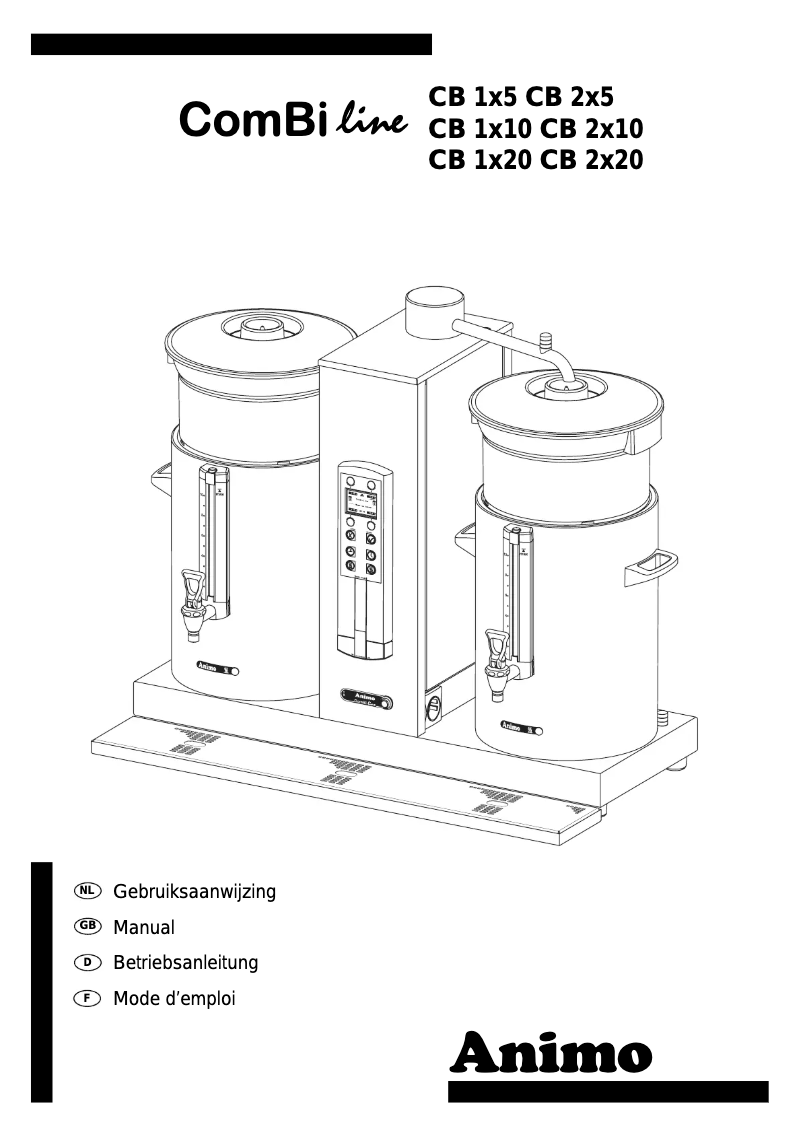 Image de la première page du manuel de l'appareil ComBiline CB 1x10