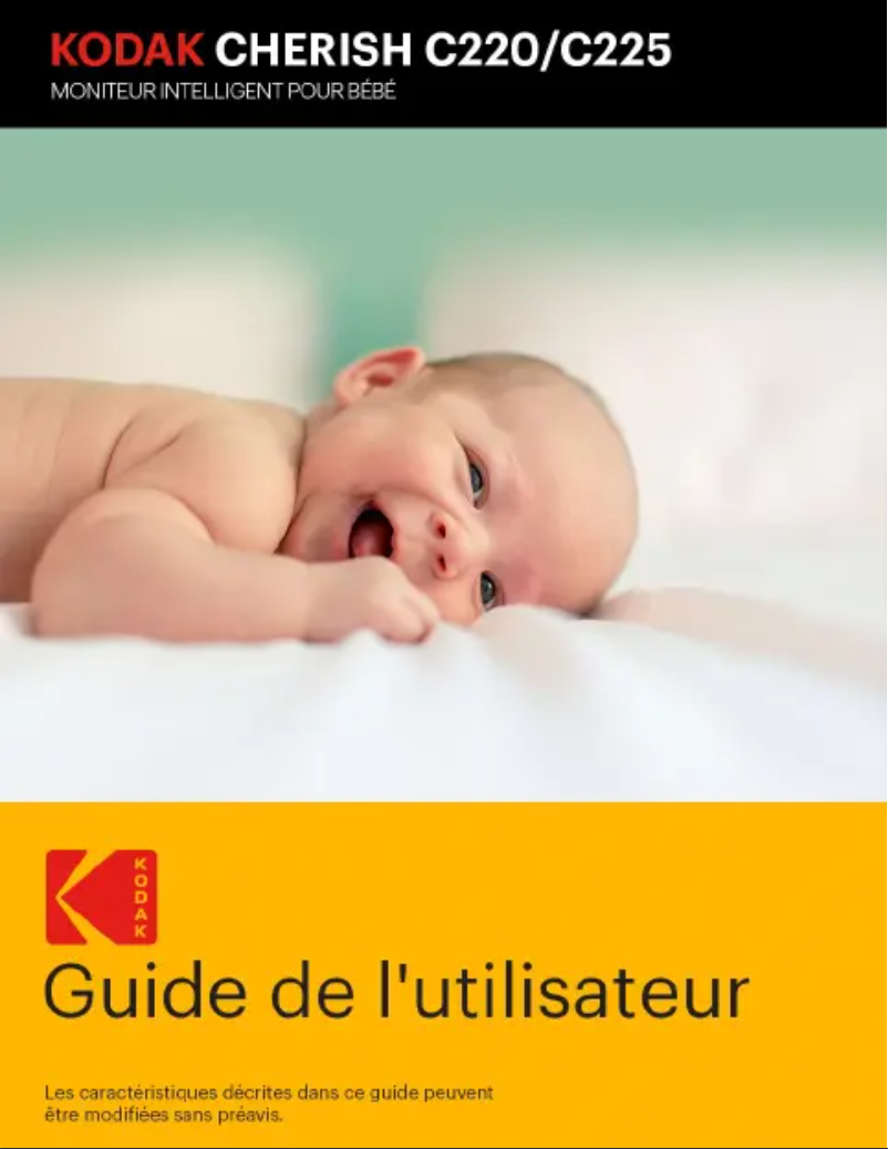 Image de la première page du manuel de l'appareil Cherish C225