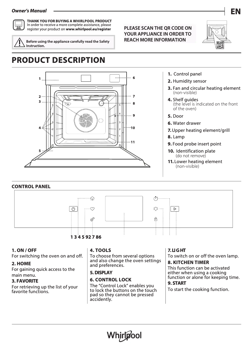 Imagen de la primera página del manual del dispositivo WOI11P8FHT2SBAF