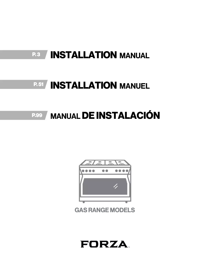 Page 1 de la notice Manuel utilisateur Forza FR488GN