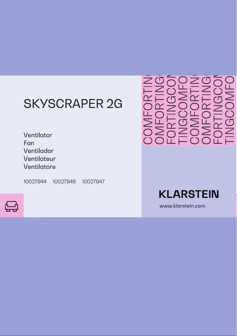 Page n°1 - Manuel utilisateur Klarstein Skyscraper 2G