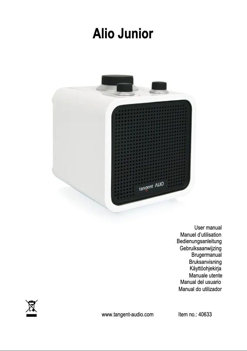 Página 1 del manual Manual de usuario Tangent Alio Junior