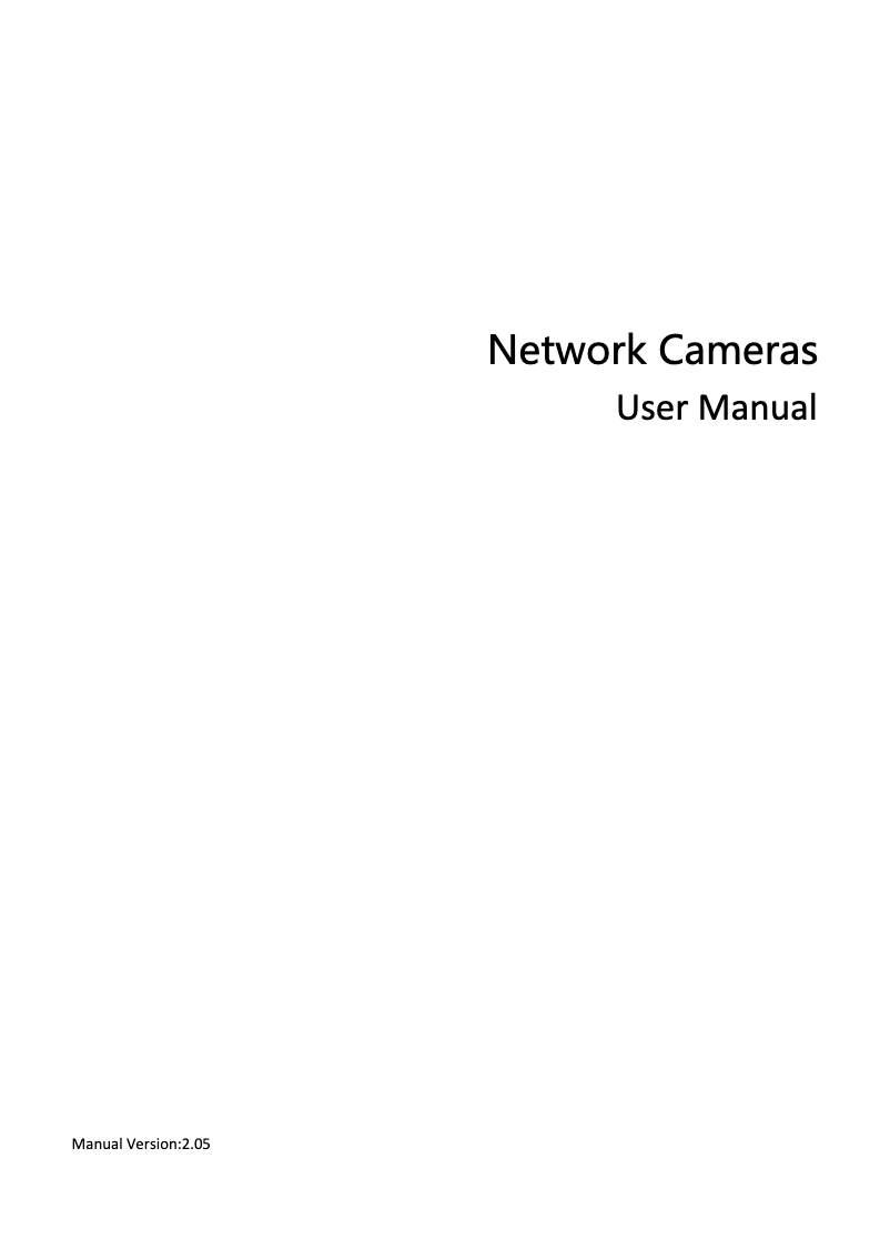 Page n°1 - Manuel utilisateur UniView IPC6222ER-X30P-B