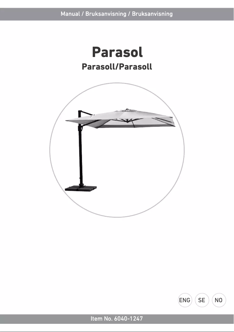 Page n°1 - Manuel utilisateur Rusta 6040-1247
