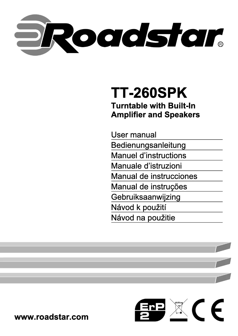 Page n°1 - Fiche technique Roadstar TT-260SPK