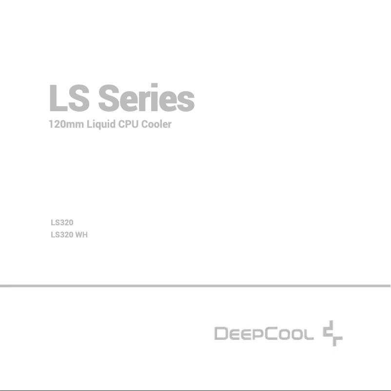 Página 1 del manual Manual de usuario DeepCool LS320