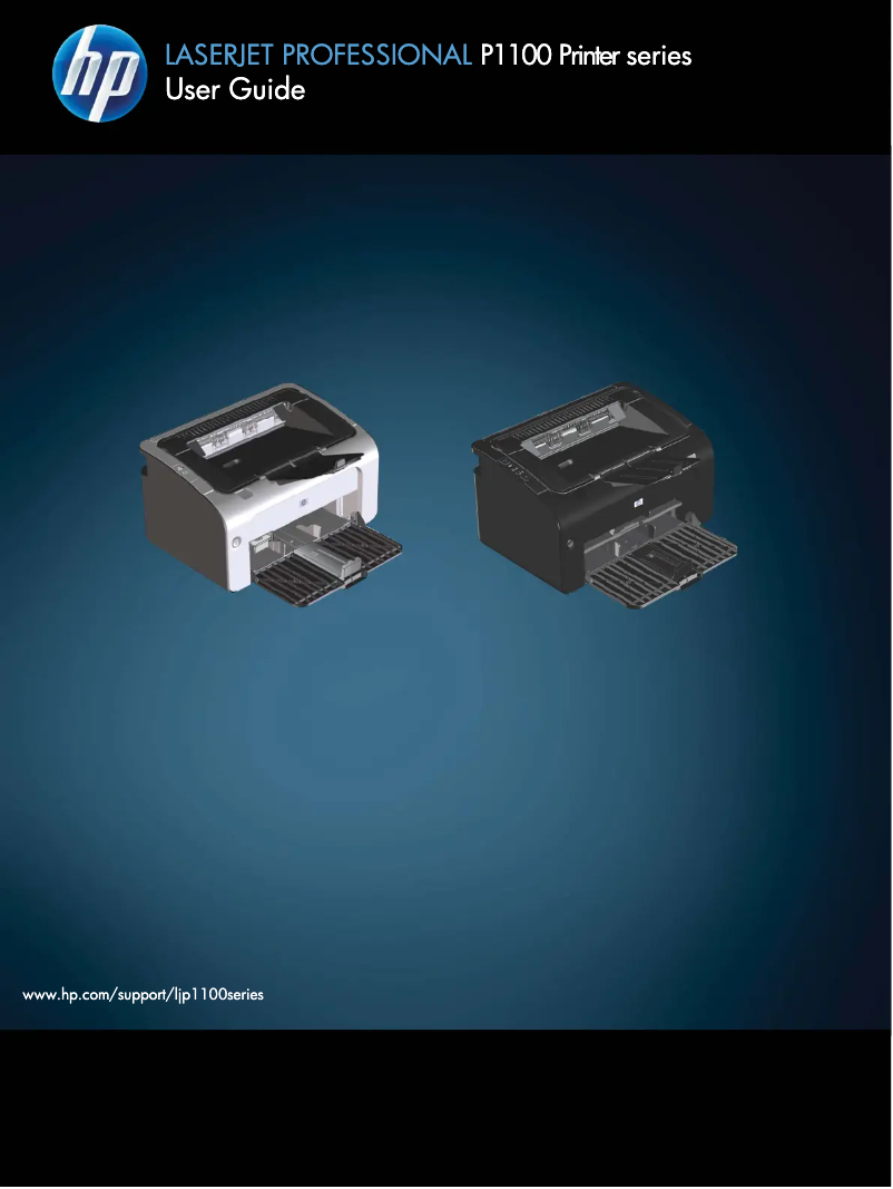 Image de la première page du manuel de l'appareil LaserJet Professional P1109w