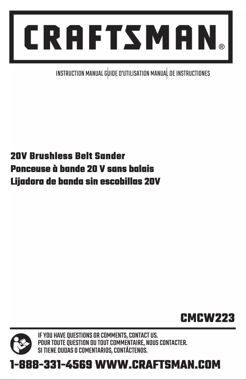 Image de la première page du manuel de l'appareil CMCW223