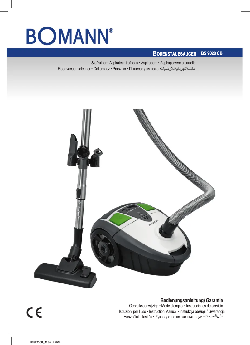 Image de la première page du manuel de l'appareil BS 9020 CB