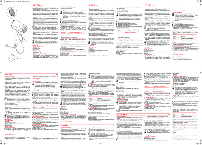 Page 1 de la notice Manuel utilisateur Solac SV7010 Slender 2000