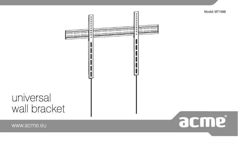 Page 1 de la notice Manuel utilisateur Acme United MT108B