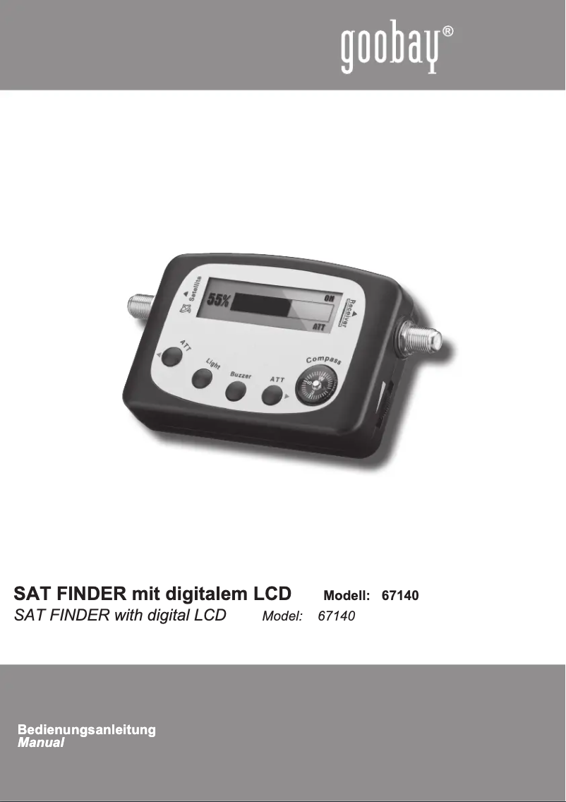 Page n°1 - Manuel utilisateur Goobay 67140