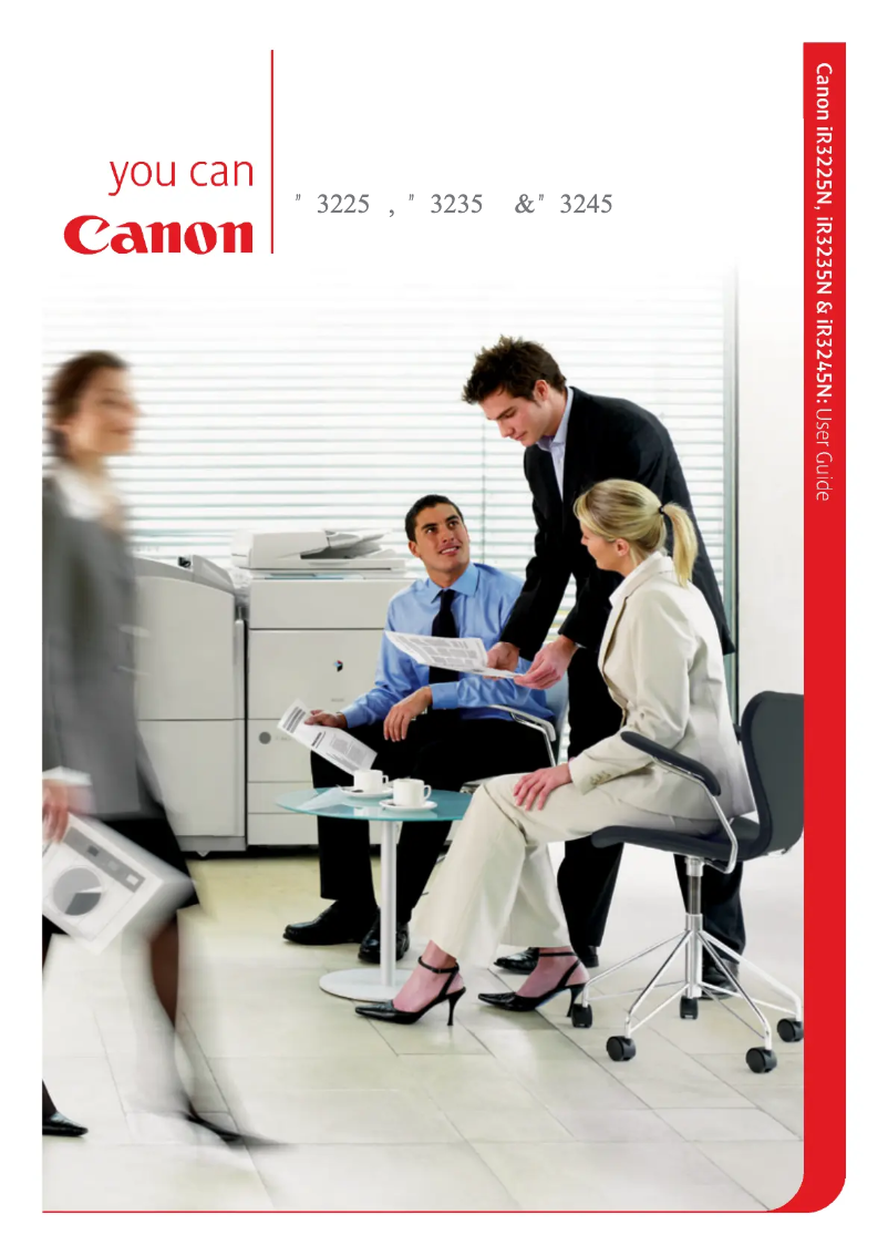 Image de la première page du manuel de l'appareil iR3235N