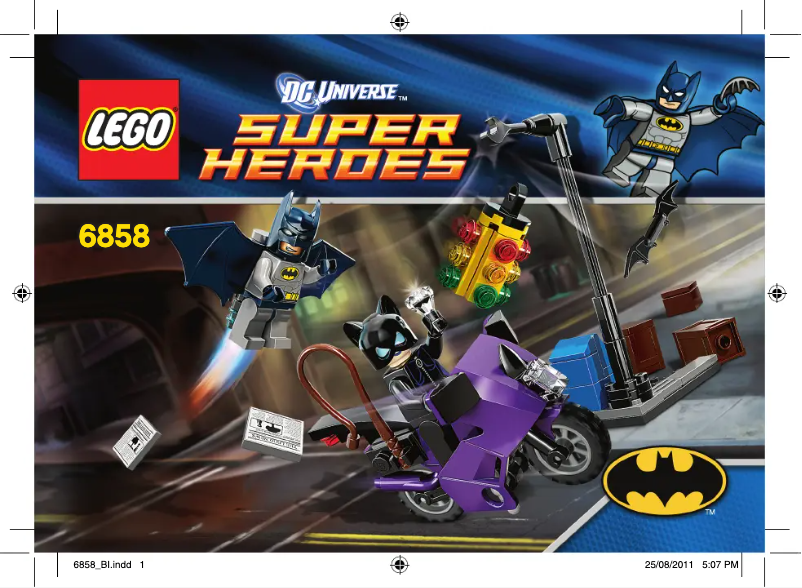 Page 1 de la notice Manuel utilisateur Lego Catwoman Catcycle City Chase