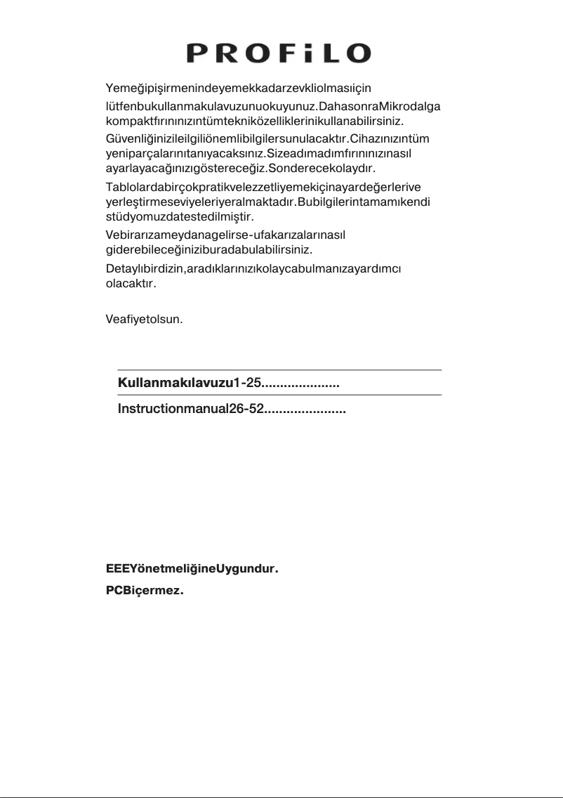 Page 1 de la notice Manuel utilisateur Profilo MDA1050