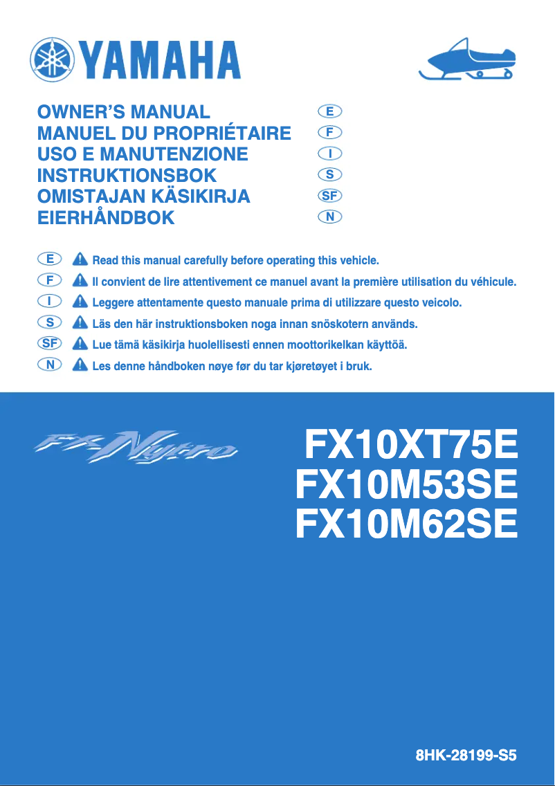 Page n°1 - Manuel utilisateur Yamaha FX Nytro M-TX 153 (2014)