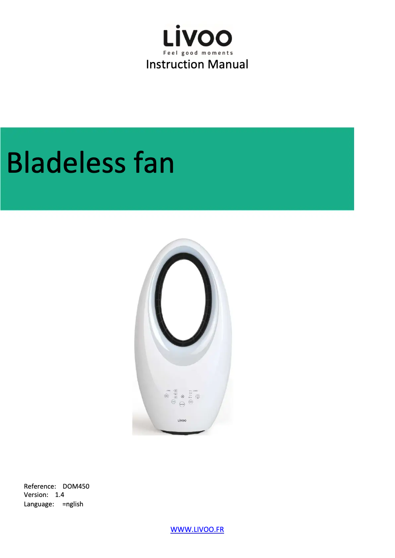 Page 1 de la notice Manuel utilisateur Livoo DOM450