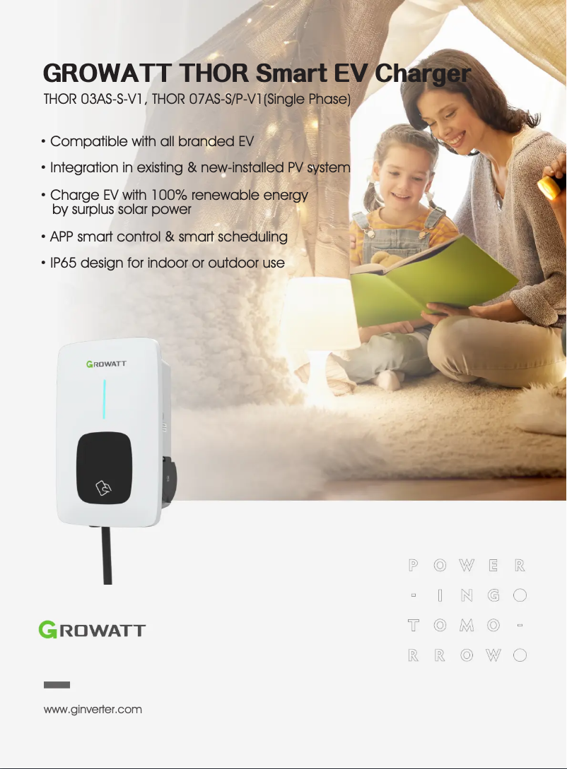 Page n°1 - Guide d'installation Growatt THOR 07AS-S