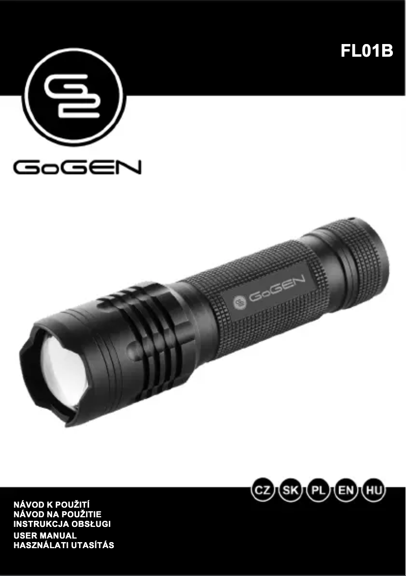 Page 1 de la notice Manuel utilisateur GoGen FL01B